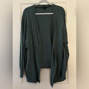 Torrid Green Boyfriend Cardigan Size 2